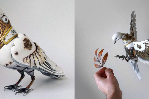 Russian Artist Creates Beautiful Steampunk Articulated Animals Sculptures