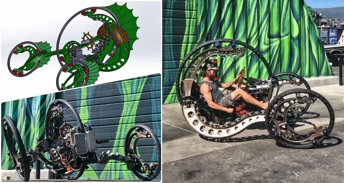 Release The Kraken ! Amazing Concept Trike by Head Turner Customs