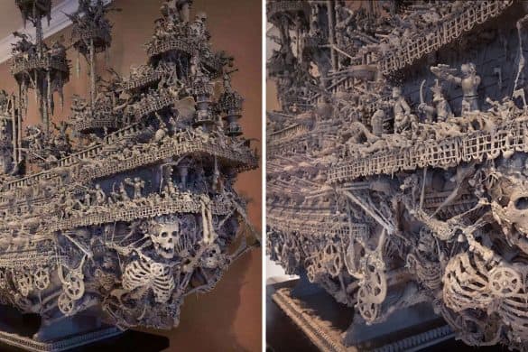 It Took Over 15 Months To Create this Stunning Ghostly Pirate Ship