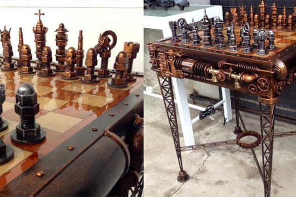 Stunning Steampunk Chess Set by Philippines Artist Ram Mallari Jr