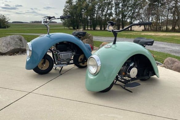 « Volkspod » Mini Scooters Created With The Fenders Of An Old Volkswagen Beetle