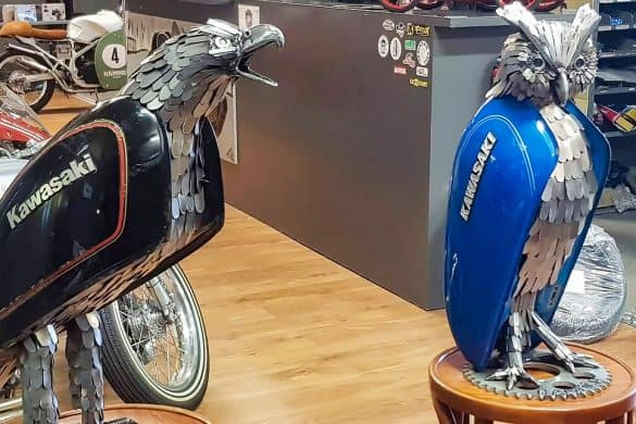 Artist Recycle Old Motorbike Parts Into Scrap Metal Animal Sculptures