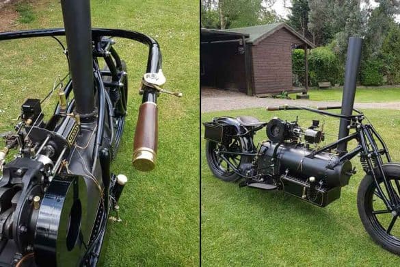Coal-Fired Steam Motorbike: A Steampunk Dream Built by Skilled Enthusiast